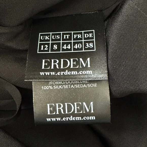 NWT Erdem Sirine Sequin Midi Dress in Bronze & Black Sz. US 8 - Picture 7 of 8